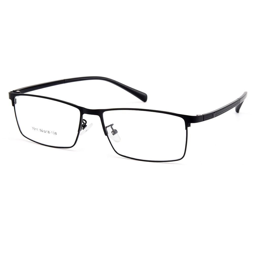 Gmei Men's Eyeglasses Semi Rim Titanium Alloy Square Y7011 Semi Rim Gmei Optical C1