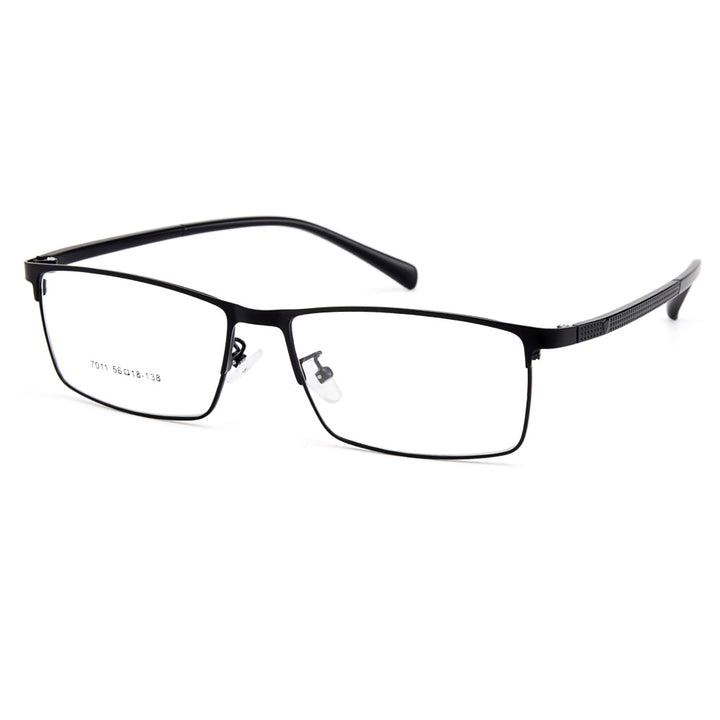 Gmei Men's Eyeglasses Semi Rim Titanium Alloy Square Y7011 Semi Rim Gmei Optical C1