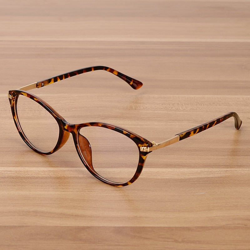 Reven Jate Unisex Full Rim Oval Acetate Eyeglasses C202 Full Rim Reven Jate Leopard