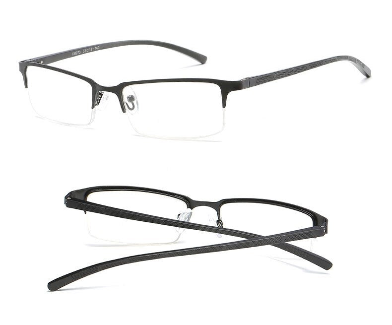 Hotochki Unisex Semi Rim Alloy Frame Non Spherical Lens Reading Glasses Xm073 Reading Glasses Hotochki