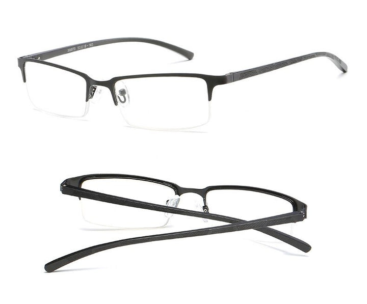 Hotochki Unisex Semi Rim Alloy Frame Non Spherical Lens Reading Glasses Xm073 Reading Glasses Hotochki