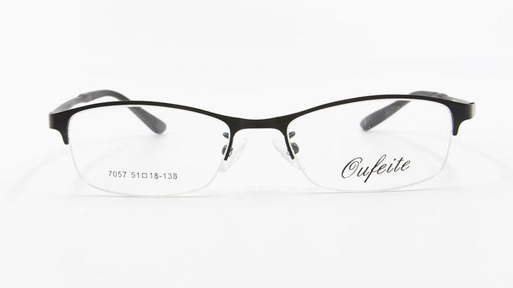 Women's Half Rim Alloy Frame Eyeglasses N7057 Semi Rim Bclear