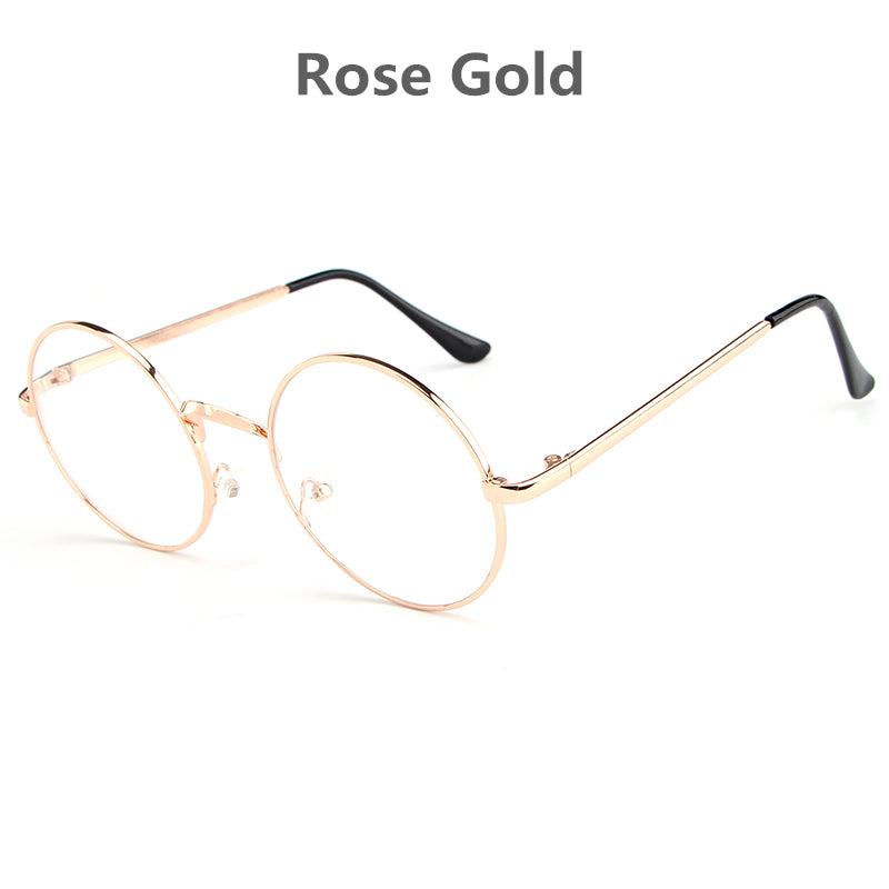 Hdcrafter Women's Full Rim Round Alloy Frame Eyeglasses Lx3048 Full Rim Hdcrafter Eyeglasses