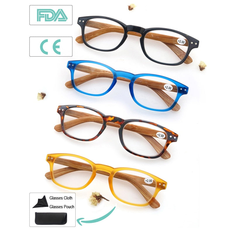 Modfans Women's Full Rim Square Polycarbonate Reading Glasses R012 Reading Glasses Modfans