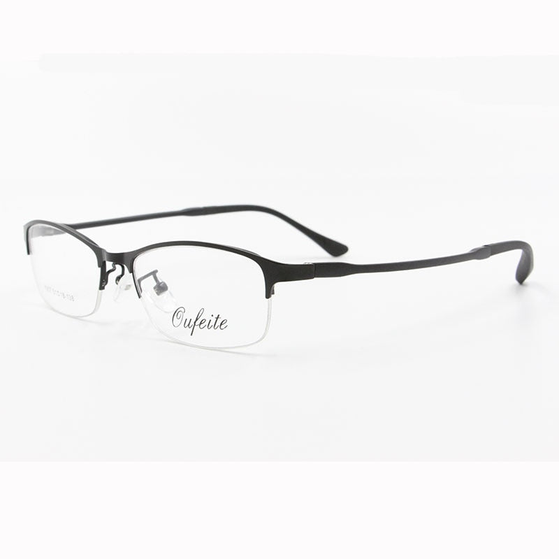 Women's Half Rim Alloy Frame Eyeglasses N7057 Semi Rim Bclear