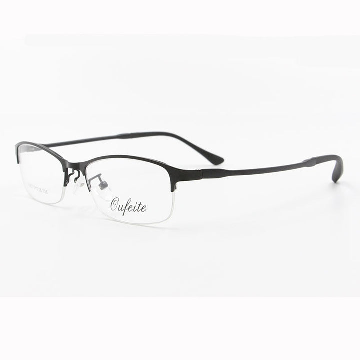 Women's Half Rim Alloy Frame Eyeglasses N7057 Semi Rim Bclear