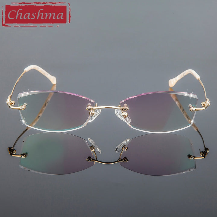Chashma Women's Rimless Oval Eyeglasses 3085 Rimless Chashma