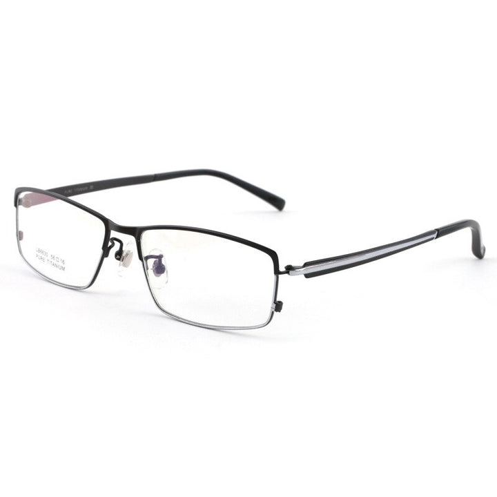 Bclear Men's Full Rim Titanium Eyeglasses Square Lb6630 Full Rim Bclear