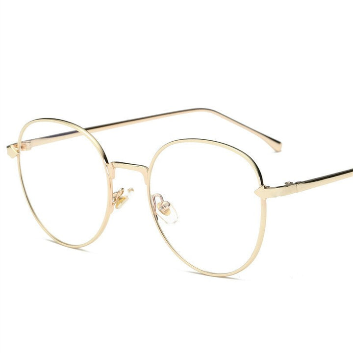 Brightzone Unisex Full Rim Round Aluminum Eyeglasses 26g Full Rim Brightzone