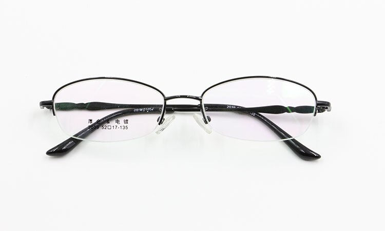 Women's Alloy Frame Semi Rim Eyeglasses 2039 Semi Rim Bclear black