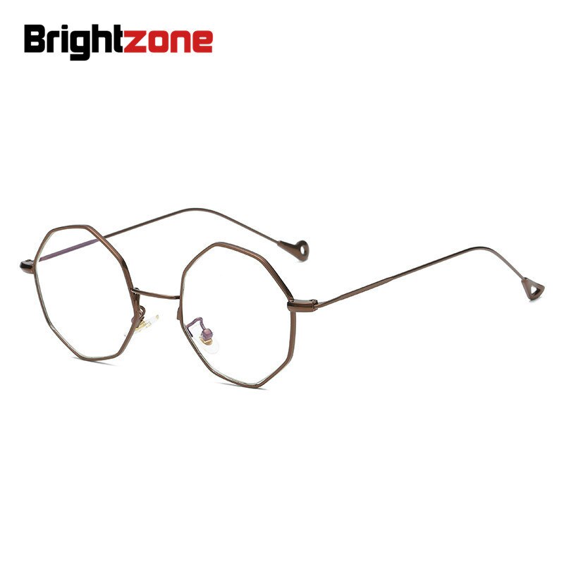 Unisex Eyeglasses Anti Blue Light Alloy Frame Irregular Anti Blue Brightzone   
