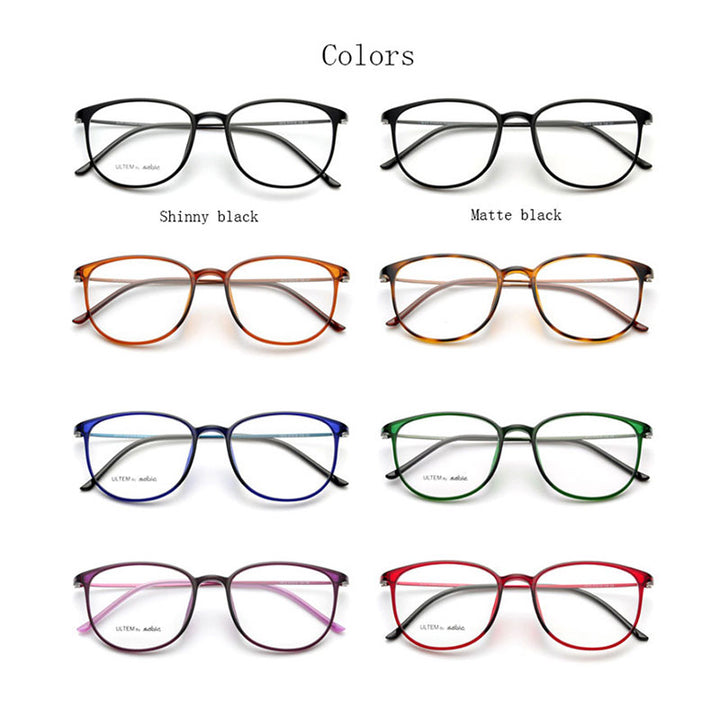 Hotochki Women's Slim Full Rim Plastic Metal Frame Eyeglasses 2212 Full Rim Hotochki