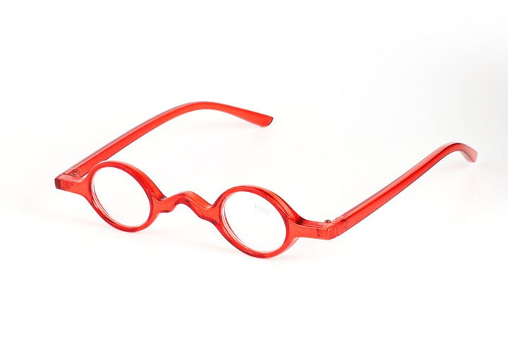 Brightzone Unisex Full Rim Round Acetate Reading Glasses Hc46 Reading Glasses Brightzone +150 Red