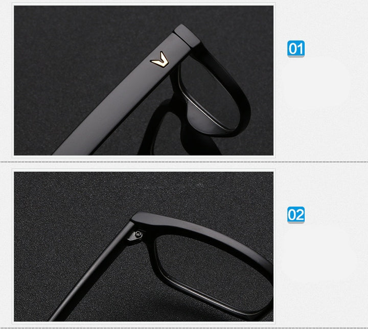 Unisex Eyeglasses V-Shaped Frame Plastic Acetate 8084 Frame Brightzone   