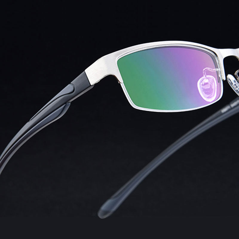 Hotochki Unisex Semi Rim Stainless Steel Alloy Frame Reading Glasses Xs671 Reading Glasses Hotochki