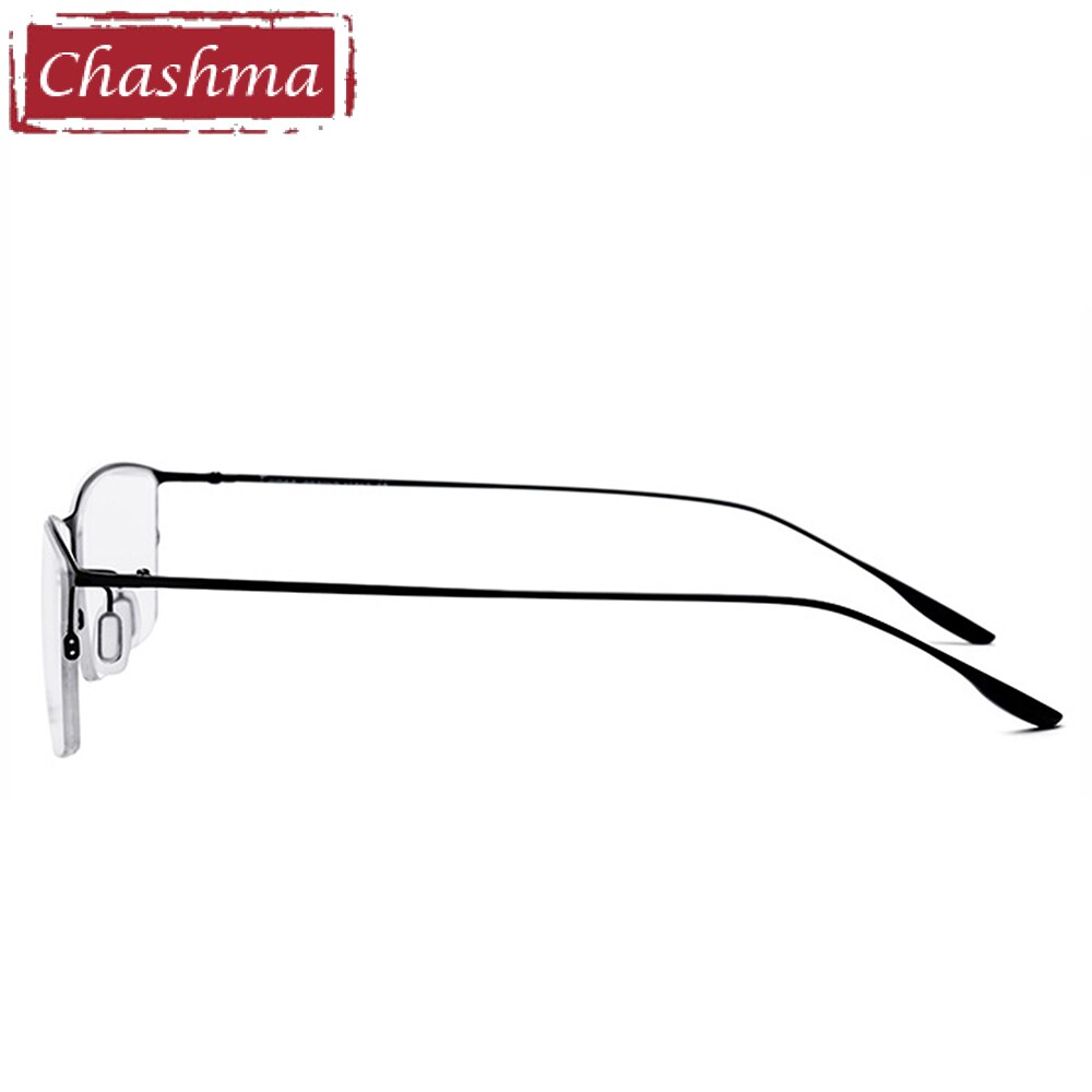 Chashma Men's Semi Rim Square Titanium Eyeglasses 2611 Semi Rim Chashma
