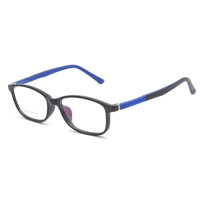 Reven Jate Unisex Full Rim Square Acetate Eyeglasses S1015 Full Rim Reven Jate Black Blue