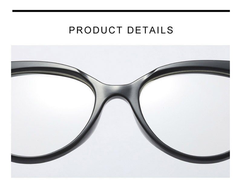 Hotony Women's Full Rim Cat Eye Acetate Frame Eyeglasses 93308 Full Rim Hotony
