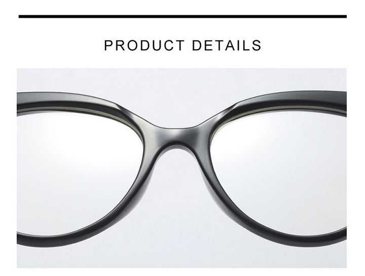 Hotony Women's Full Rim Cat Eye Acetate Frame Eyeglasses 93308 Full Rim Hotony