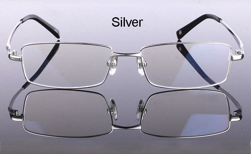 Hotochki Men's Full Rim Rectangular Titanium Frame Eyeglasses 2256 Full Rim Hotochki