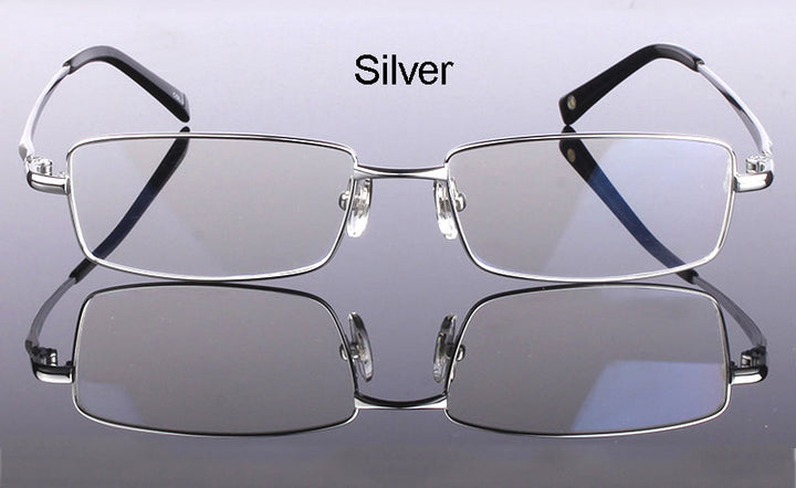 Hotochki Men's Full Rim Rectangular Titanium Frame Eyeglasses 2256 Full Rim Hotochki