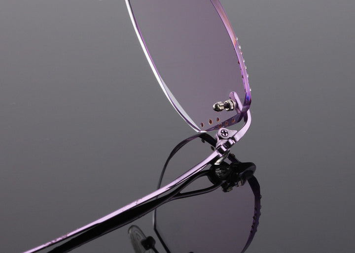 Reven Jate Women's Rimless Rectangle Titanium Eyeglasses 2123 Rimless Reven Jate