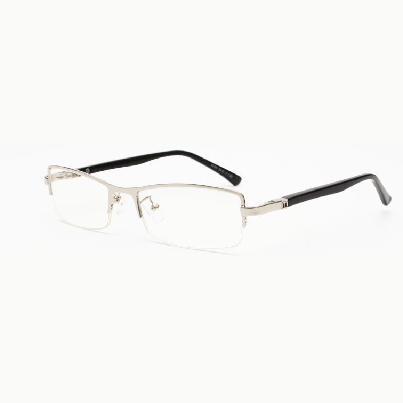 Reven Jate Men's Semi Rim Rectangle Tr 90 Titanium Eyeglasses 9036 Semi Rim Reven Jate C3