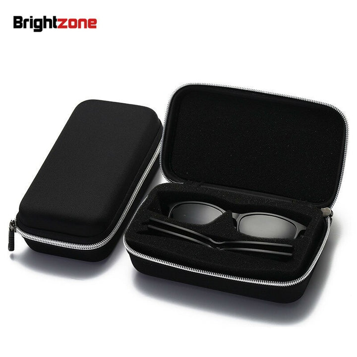 Unisex Eyeglasses Tr90 3 in 1 Magnet Clip On Sunglasses Polarized Clip On Sunglasses Brightzone   
