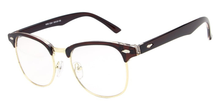Hdcrafter Unisex Full Rim Round Acetate Frame Eyeglasses L8056 Full Rim Hdcrafter Eyeglasses