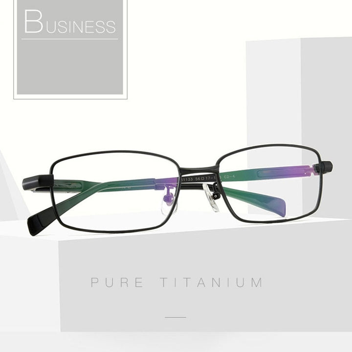 Hotochki Men's Full/Semi Rim Titanium Frame Progressive Reading Glasses 81133 Reading Glasses Hotochki