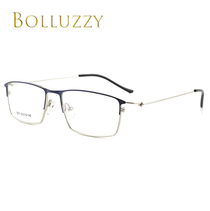 Men's Eyeglasses Alloy Full Big Rectangle Rim 7651 Frame Bolluzzy   