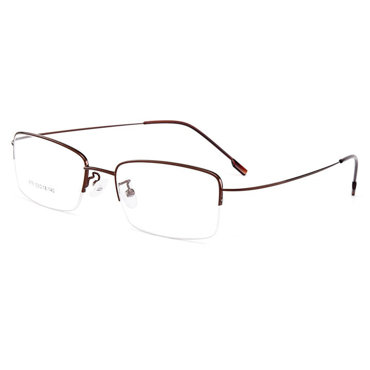 Gmei Men's Eyeglasses Semi Rim Memory Titanium Alloy Y879 Semi Rim Gmei Optical