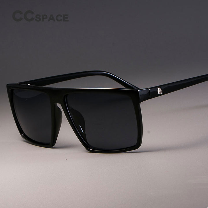 CCspace Unisex Full Rim Acetate Square Frame Steampunk Sunglasses Kulou Sunglasses CCspace Sunglasses