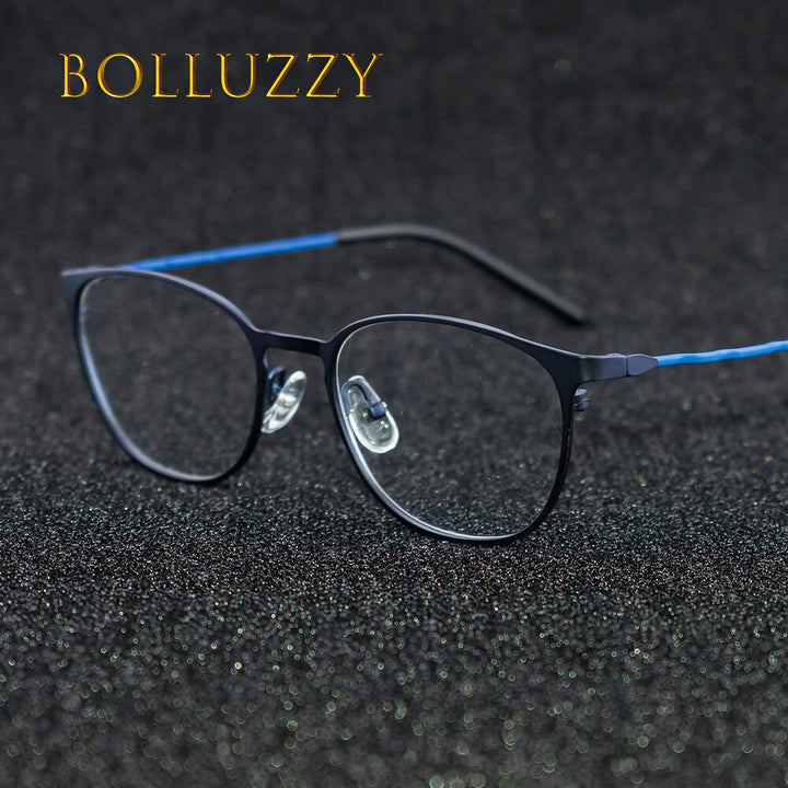 Unisex Alloy Eyeglasses Full Rim Frame 9358 Full Rim Bolluzzy   