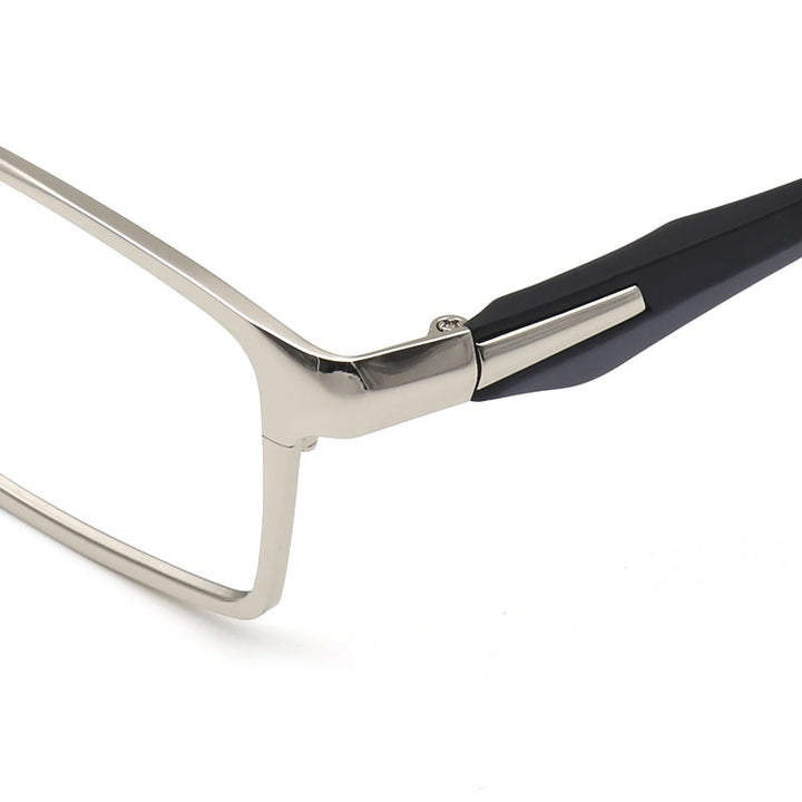 Hotochki Men's Full Rim IP Electronic Plated Alloy Metal Frame Eyeglasses Full Rim Hotochki