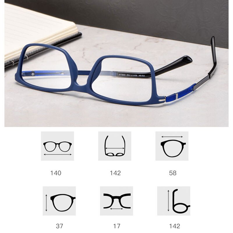 Hotochki Unisex Full Rim TR-90 Resin Frame Eyeglasses  P9164 Full Rim Hotochki