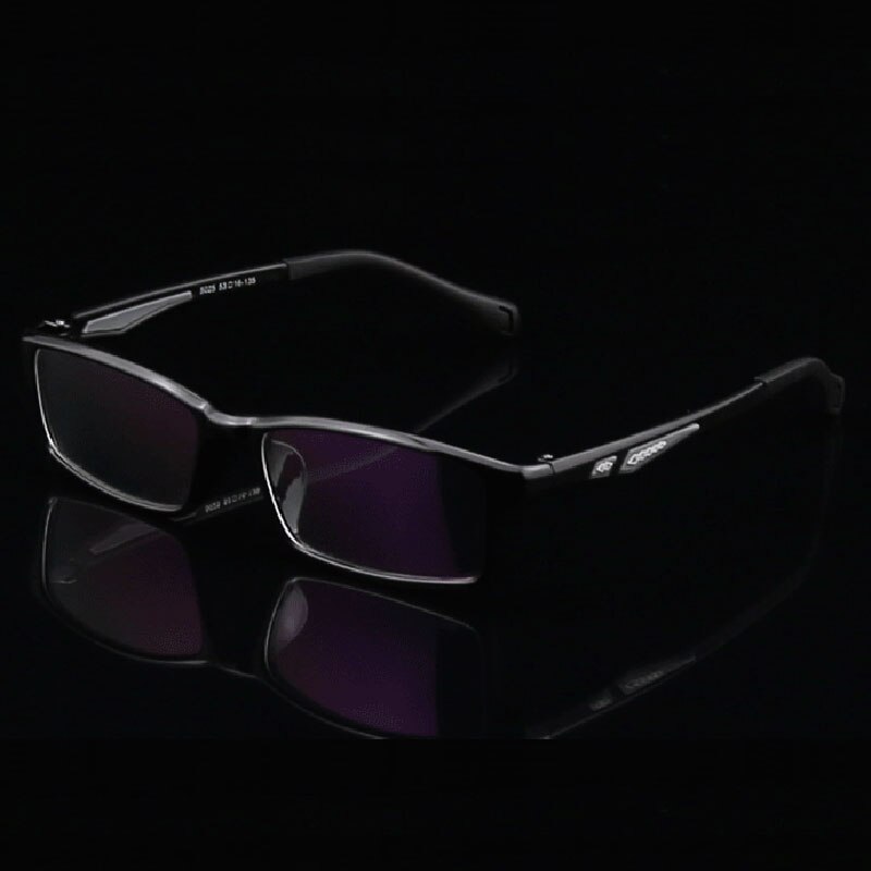 Hotochki Men's Full Rim Rectangular TR-90 Resin Sport Frame Eyeglasses 5025 Full Rim Hotochki black