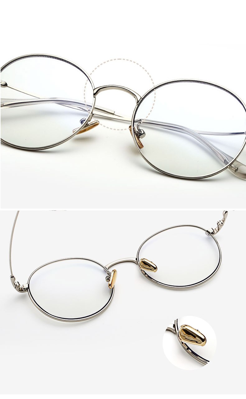 Hotochki Unisex Full Rim Round Alloy Frame Eyeglasses 77507 Full Rim Hotochki
