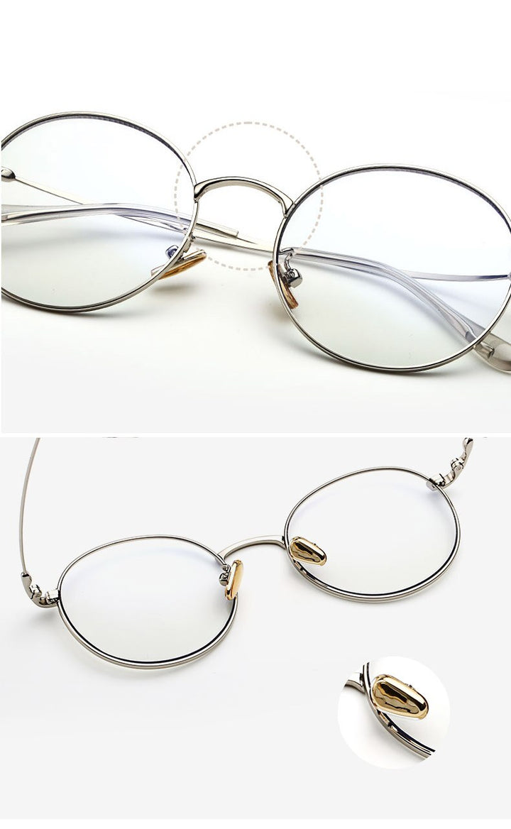 Hotochki Unisex Full Rim Round Alloy Frame Eyeglasses 77507 Full Rim Hotochki