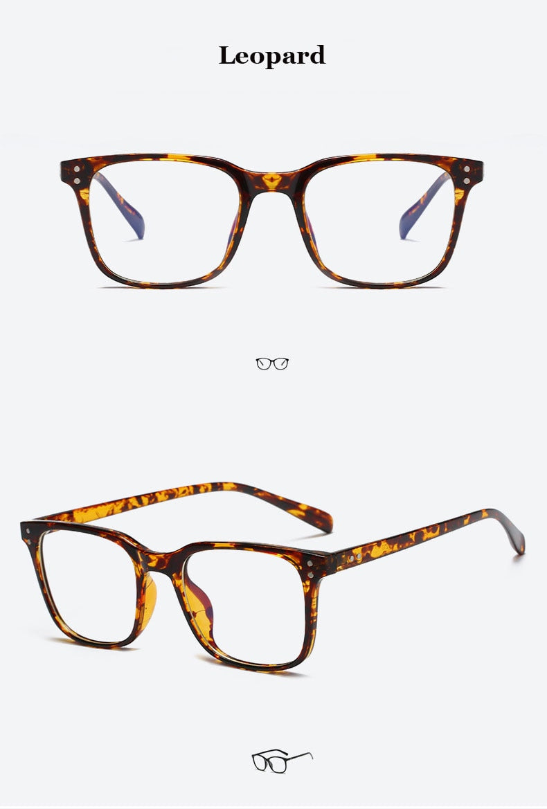 Hotochki Unisex Full Rim TR-90 Resin Square Acetate Frame Eyeglasses 5025 Full Rim Hotochki