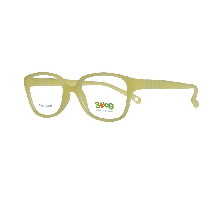 Secg's Unisex Children's Full Rim Square Tr 90 Titanium Eyeglasses Tr911 Full Rim Secg C11