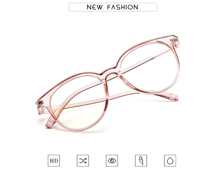 Hotochki Women's Full Rim Transparent Plastic Frame Eyeglasses 15959 Full Rim Hotochki