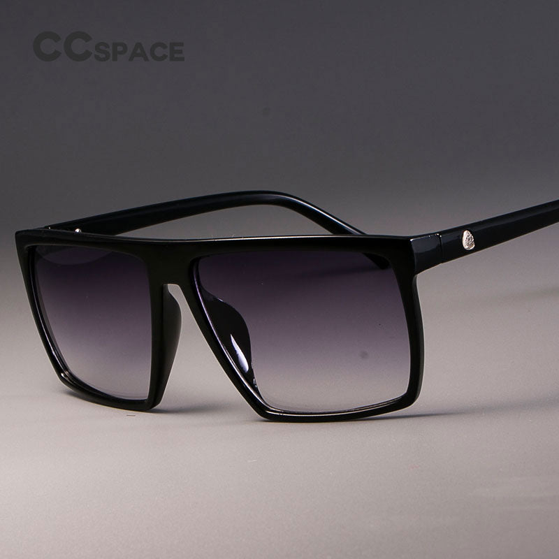 CCspace Unisex Full Rim Acetate Square Frame Steampunk Sunglasses Kulou Sunglasses CCspace Sunglasses
