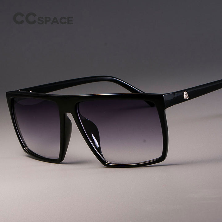 CCspace Unisex Full Rim Acetate Square Frame Steampunk Sunglasses Kulou Sunglasses CCspace Sunglasses