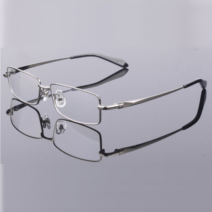 Hotochki Men's Full Rim Rectangular Titanium Frame Eyeglasses 2256 Full Rim Hotochki   