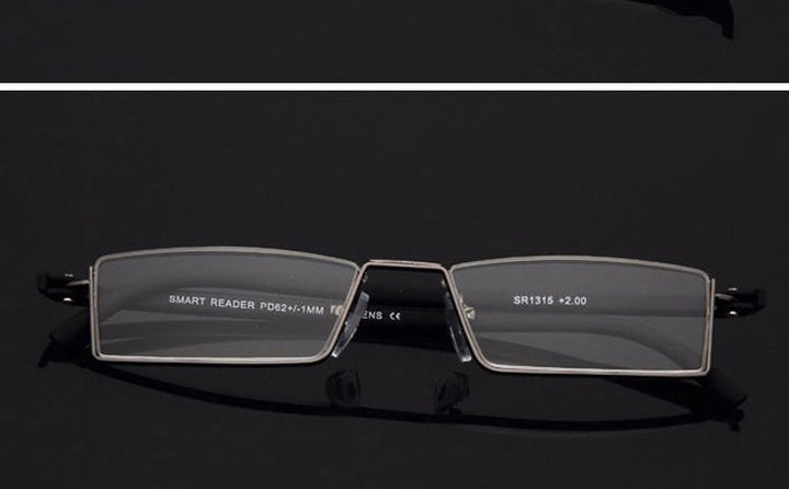 Reven Jate Unisex Semi Rim Rectangle Alloy Reading Glasses R131 Reading Glasses Reven Jate