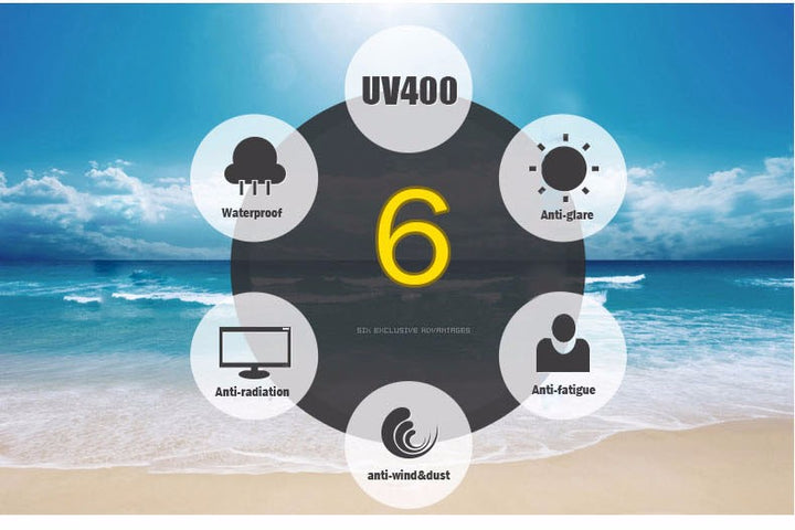 Reven Jate Men's Full Rim Oval Alloy Polarized Sunglasses 0718 Sunglasses Reven Jate