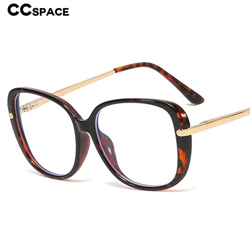 CCspace Unisex Full Rim Cat Eye Tr 90 Titanium Frame Eyeglasses 45836 Full Rim CCspace