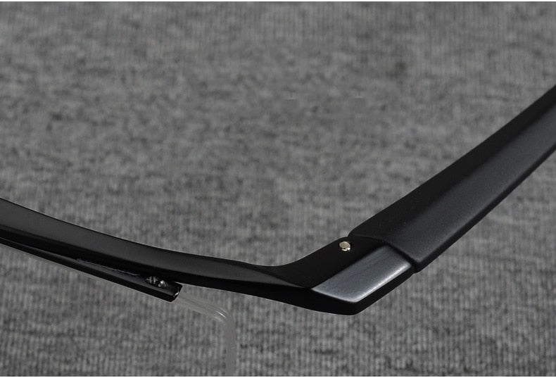 Hotony Men's Semi Rim Browline Titanium Frame Eyeglasses P8189 Semi Rim Hotony