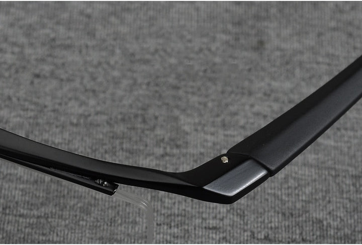 Hotony Men's Semi Rim Browline Titanium Frame Eyeglasses P8189 Semi Rim Hotony